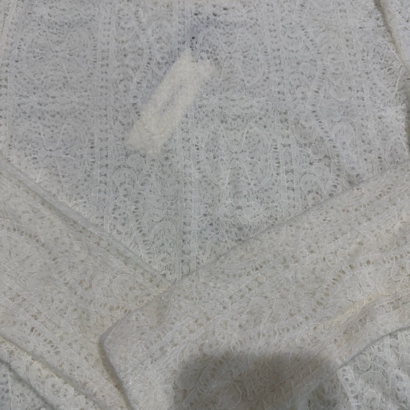 Commense Cream Fuzzy Knit Long Sleeve Sweater Top Size S NWT - Picture 13 of 13